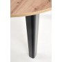 RINGO stół kolor blat dąb artisan, nogi - czarny (102-142x102x76 cm) (2p1szt)Stoły szklane i mdf 