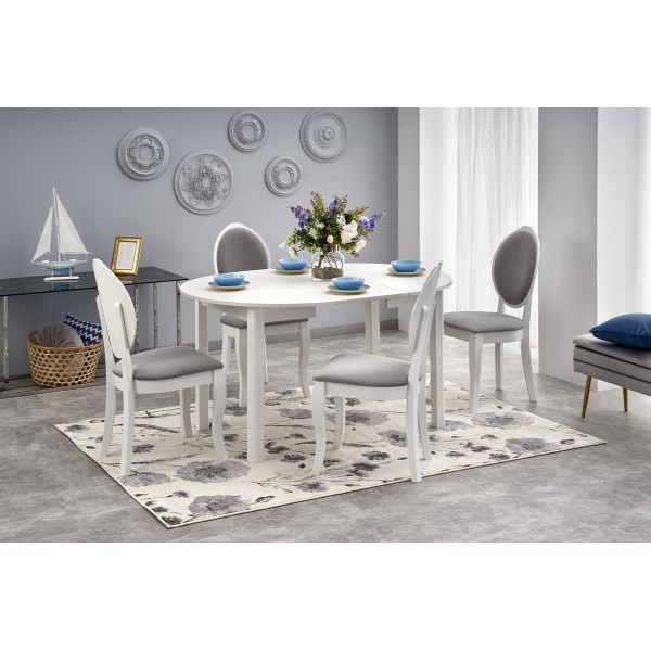 RINGO stół kolor - biały (102-142x102x76 cm) (2p1szt)Stoły szklane i mdf 