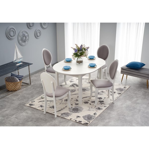 RINGO stół kolor - biały (102-142x102x76 cm) (2p1szt)Stoły szklane i mdf  RINGO stół kolor - biały (102-142x102x76 cm) (2p1szt)Stoły szklane i mdf