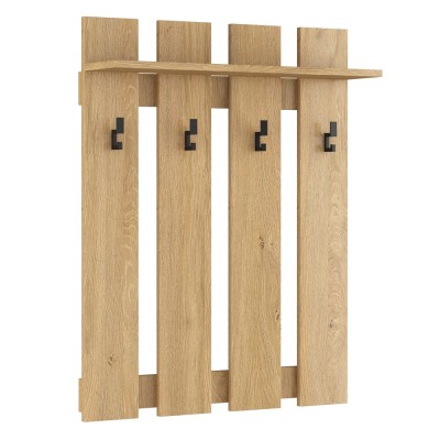 Wieszak na przedpokój 80 cm - GAMA 15 dąb kamienny