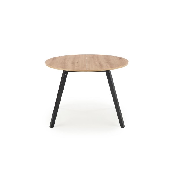 RUBEN stół kolor blat - dąb artisan, nogi - czarny (102-142x102x75 cm) (2p1szt)Stoły szklane i mdf 