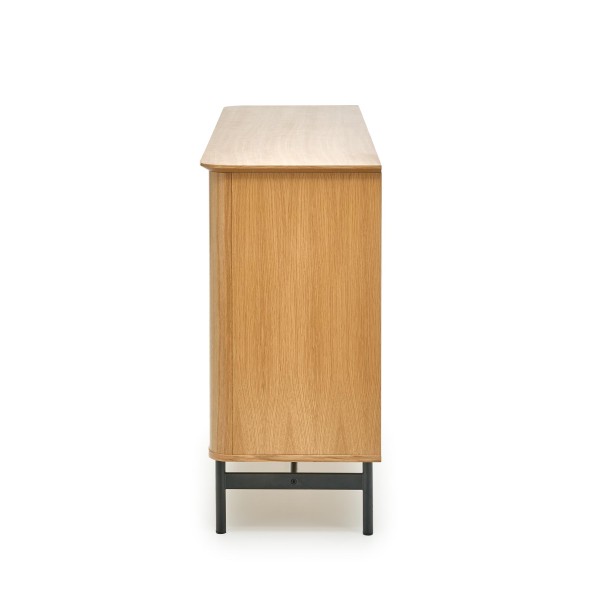 SMART komoda KM-1 dąb naturalny/czarny (3p1szt)Kolekcje 