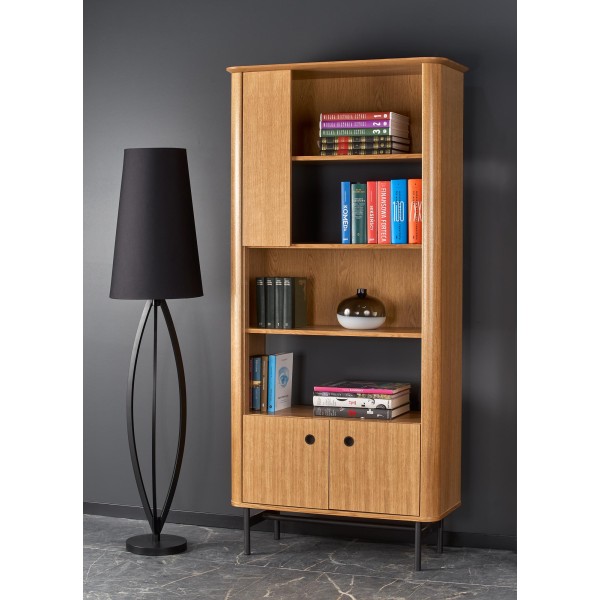 SMART regał REG-1 dąb naturalny/czarny (2p1szt)Kolekcje 