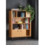 SMART regał REG-2 dąb naturalny/czarny (2p1szt)Kolekcje 
