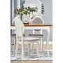 WINDSOR stół rozkładany 160-240x90x76 cm kolor ciemny dąb/biały (2p1szt)Stoły szklane i mdf 