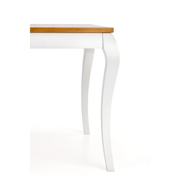 WINDSOR stół rozkładany 160-240x90x76 cm kolor ciemny dąb/biały (2p1szt)Stoły szklane i mdf 