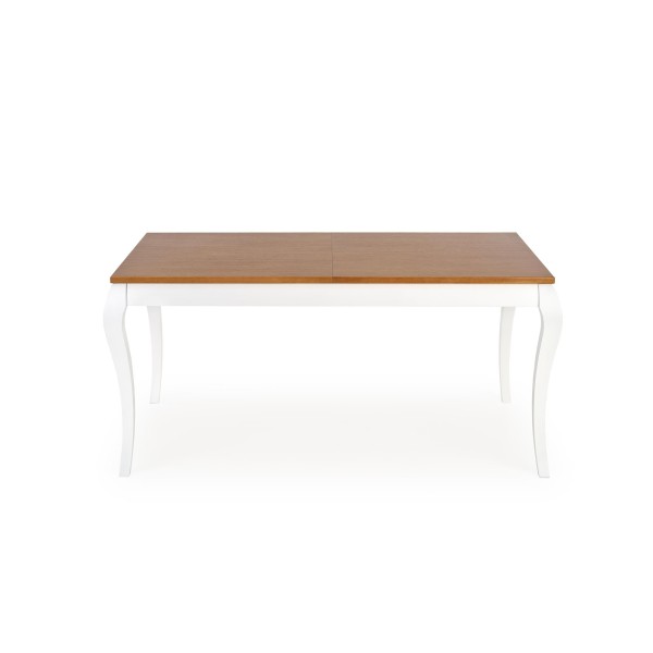 WINDSOR stół rozkładany 160-240x90x76 cm kolor ciemny dąb/biały (2p1szt)Stoły szklane i mdf 