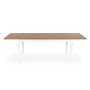 WINDSOR stół rozkładany 160-240x90x76 cm kolor ciemny dąb/biały (2p1szt)Stoły szklane i mdf 
