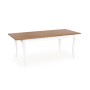 WINDSOR stół rozkładany 160-240x90x76 cm kolor ciemny dąb/biały (2p1szt)Stoły szklane i mdf 