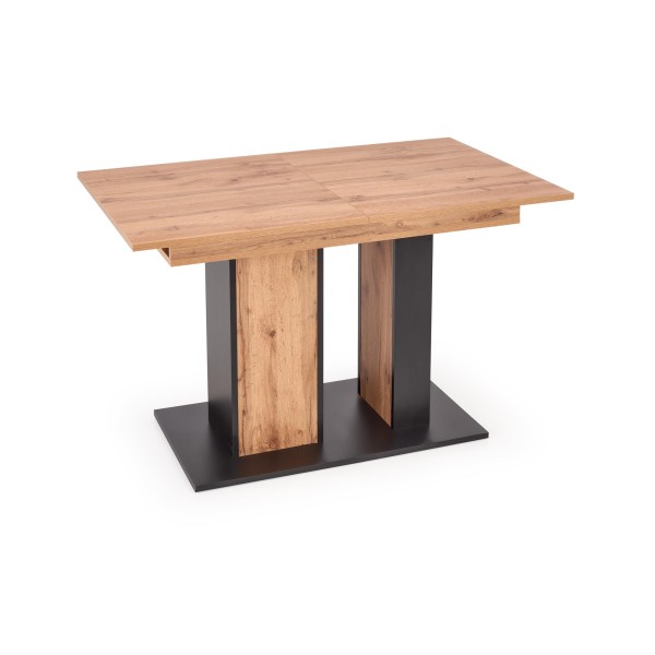 Stół rozkładany XARELTO dąb wotan + czarny Halmar