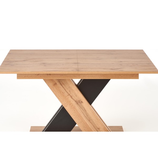 XARELTO stół rozkładany dąb wotan - czarny (1p1szt)Stoły szklane i mdf 