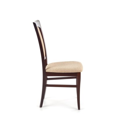 KONRAD krzesło ciemny orzech / tap: Torent Beige