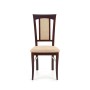 KONRAD krzesło ciemny orzech / tap: Torent Beige Halmar