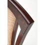 KONRAD krzesło ciemny orzech / tap: Torent Beige Halmar
