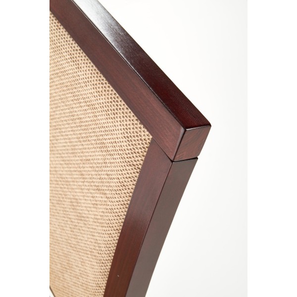 SYLWEK1 krzesło ciemny orzech, tkanina / tap: Torent Beige Halmar