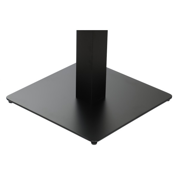 Kwadratowy barowy stolik BORYS 90x90cm dąb craft złoty