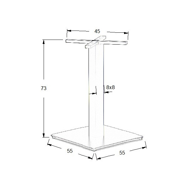 Kwadratowy barowy stolik BORYS 90x90cm dąb craft złoty