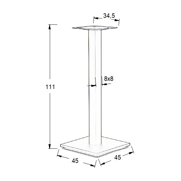 Podstawa stolika bistro INFERO H-111cm