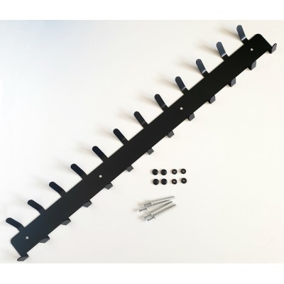Metalowy wieszak do przedpokoju 80cm WT2 czarny