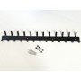 Metalowy wieszak do przedpokoju 80cm WT2 czarny