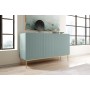 Komoda Nicole 150 cm - szałwia MDF / złote nóżki