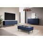 Komoda Nicole 150 cm - granat MDF / czarne nóżki