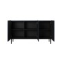 Komoda Nicole 150 cm - granat MDF / czarne nóżki