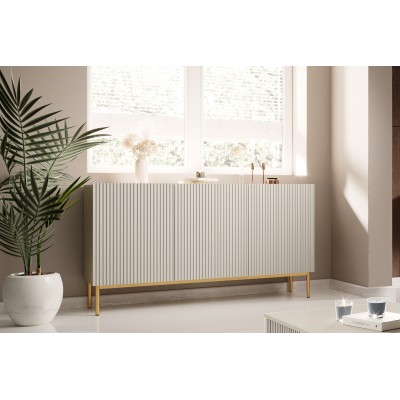 Komoda Nicole 150 cm - kaszmir / złote nóżki