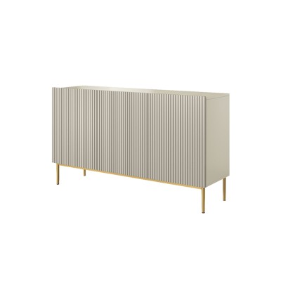 Komoda Nicole 150 cm - kaszmir / złote nóżki