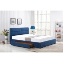 Łóżko tapicerowane 160x200 z szufladą MERIDA niebieskie Halmar