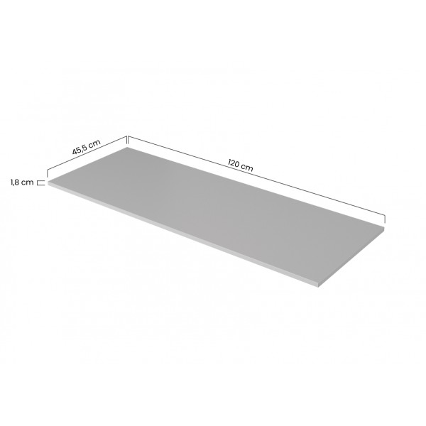 Blat Nicole 120 cm - biały mat MDF