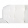 Łóżko tapicerowane biała ekoskóra 160x200 SAMARA