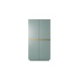 Szafa Nicole 100 cm - szałwia MDF / złote uchwyty