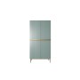 Szafa Nicole 100 cm - szałwia MDF / złote nóżki