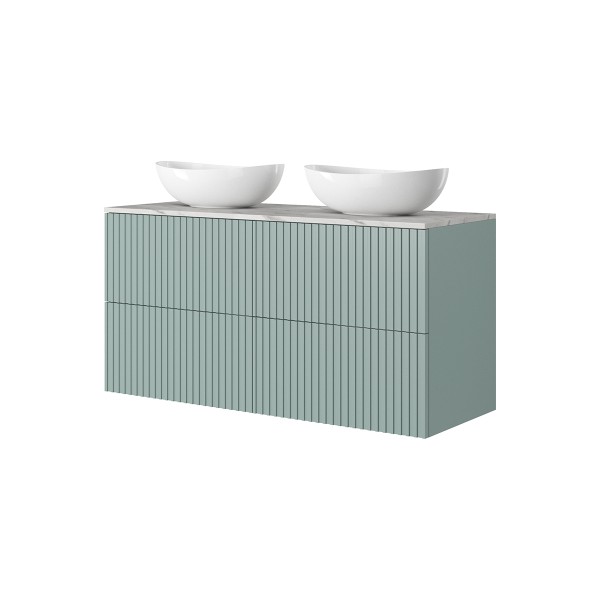 Szafka wisząca pod umywalkę Nicole 60 cm - szałwia MDF