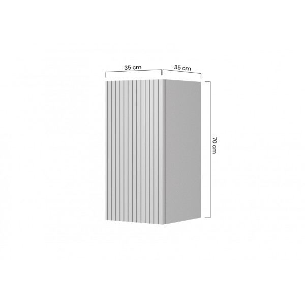 Słupek łazienkowy wiszący Nicole 70 cm - szałwia MDF