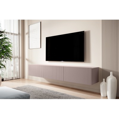 Szafka RTV wisząca Nicole 200 cm - antyczny róż MDF