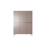 Szafa Nicole 150 cm - antyczny róż MDF  / złote nóżki