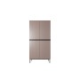 Szafa Nicole 100 cm - antyczny róż MDF  / czarne nóżki