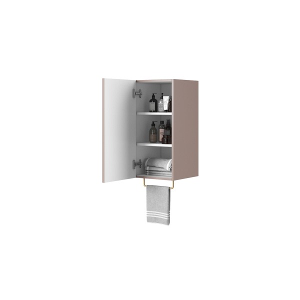 Słupek łazienkowy wiszący Nicole 70 cm - antyczny róż MDF