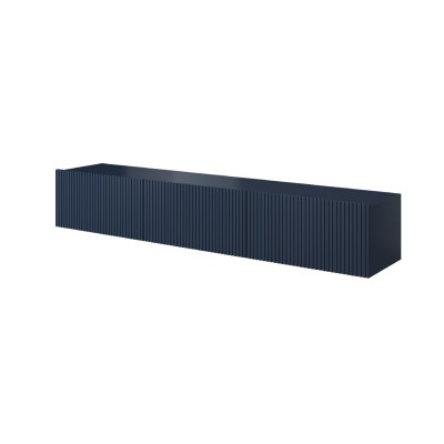 Szafka RTV wisząca Nicole 200 cm - granat MDF