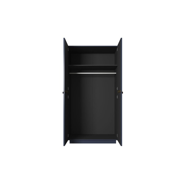 Szafa Nicole 100 cm - granat MDF / złote uchwyty