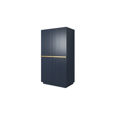 Szafa Nicole 100 cm - granat MDF / złote uchwyty
