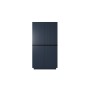 Szafa Nicole 100 cm - granat MDF / czarne uchwyty