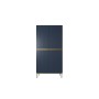 Szafa Nicole 100 cm - granat MDF / złote nóżki