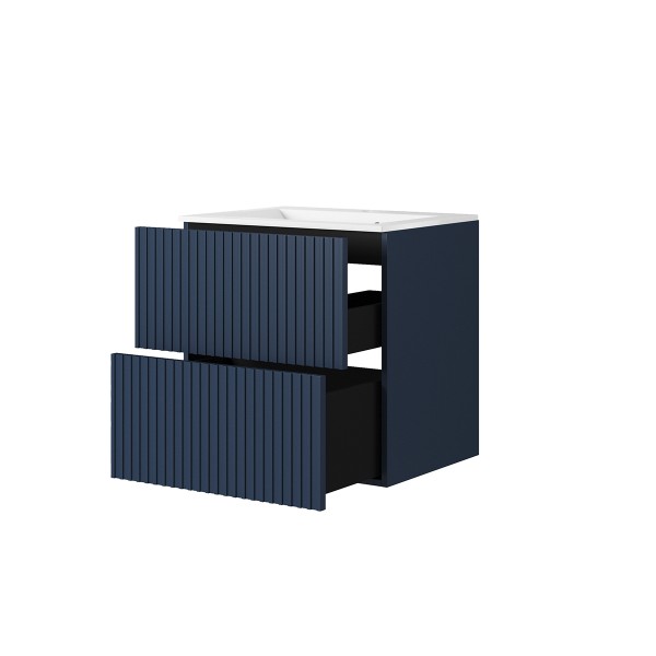 Szafka wisząca pod umywalkę Nicole 60 cm - granat MDF