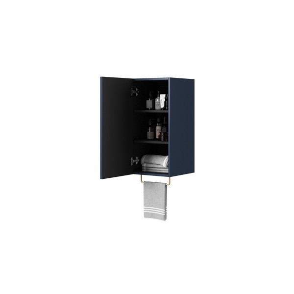 Słupek łazienkowy wiszący Nicole 70 cm - granat MDF
