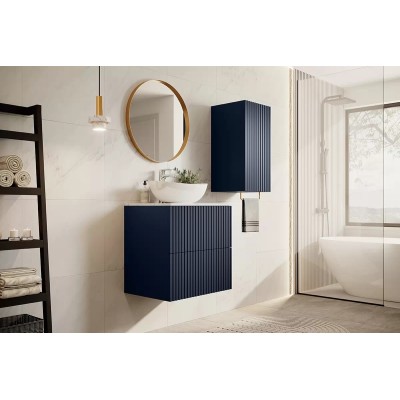Szafka wisząca pod umywalkę Nicole 60 cm - granat MDF