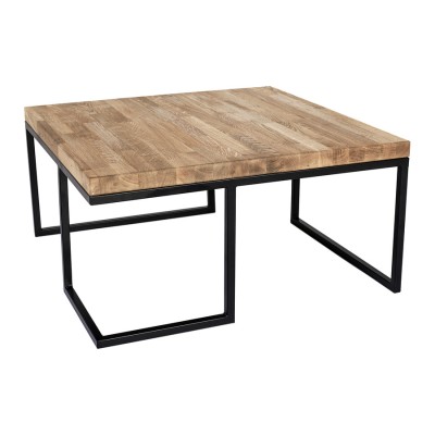 Stolik kawowy drewno metal KAP471