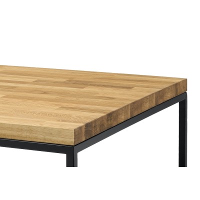 Stolik kawowy drewno metal KAP471